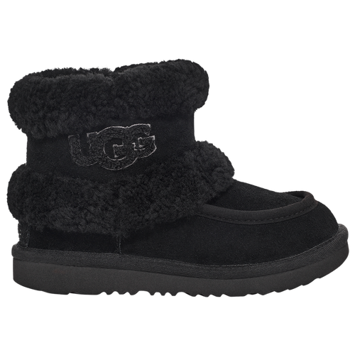 

UGG Girls UGG Mini Fluff - Girls' Grade School Shoes Black/Black Size 05.0