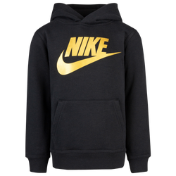 Boys' Preschool - Nike HBR Hoodie - Black/Metallic Gold
