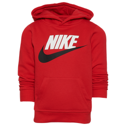 Boys' Preschool - Nike Club HBR PO Hoodie - Red/Red