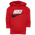 Nike Club HBR PO Hoodie - Boys' Preschool Red/Red