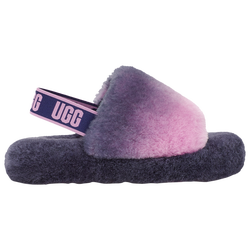 Girls' Grade School - UGG Fluff Yeah Gradient - Grey/Purple