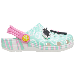 Girls' Grade School - Crocs Classic Clogs RE - Green/Pink
