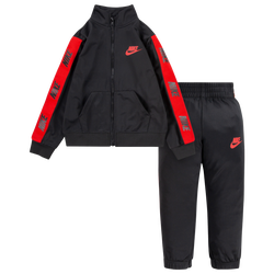 Boys' Toddler - Nike Taping Tricot Set - Black/Red