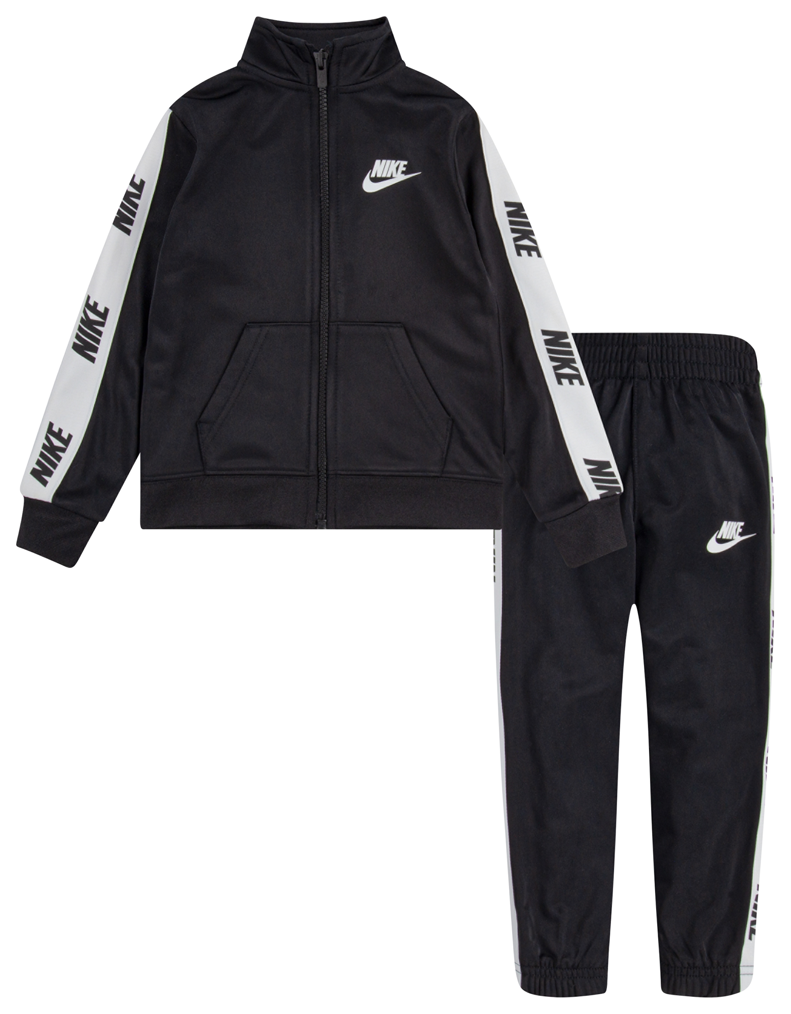  Nike Boy`s Swoosh Tricot Taping 2 Piece Set (Midnight  Navy(76G343-U90)/White, 4): Pants Clothing Sets: Clothing, Shoes & Jewelry