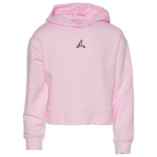 

Girls Jordan Jordan Essentials Boxy Pullover - Girls' Grade School Pink Foam/White Size M