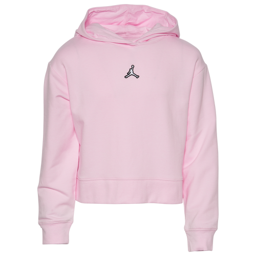 

Jordan Girls Jordan Essentials Boxy Pullover - Girls' Grade School Pink Foam/White Size M