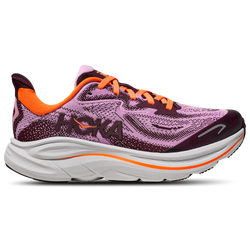 Boys' Grade School - HOKA Clifton 10 - Purple/Orange