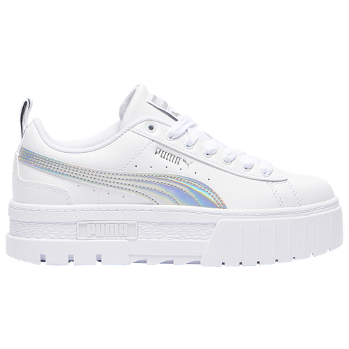 

Girls PUMA PUMA Mayze - Girls' Grade School Shoe White/White Size 05.5