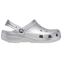 Metallic silver shop crocs