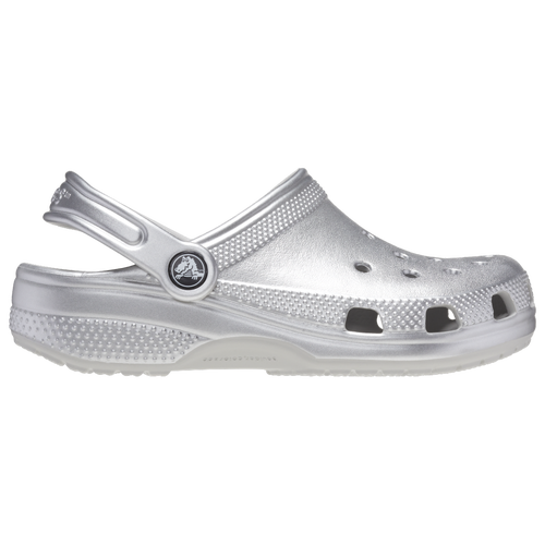 

Crocs Girls Crocs Classic Metallic Clogs - Girls' Grade School Shoes Silver Metallic Size 04.0