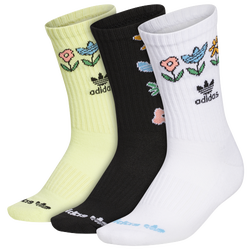 Women's - adidas Always 3 Pack Socks - White/Black/Yellow