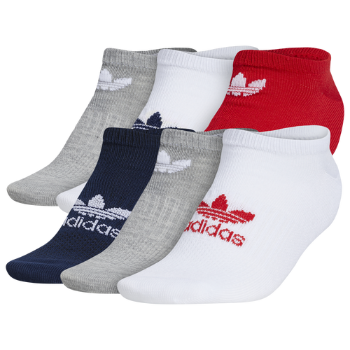 

adidas Originals adidas Originals OG Classic Superlite 6 pack No Show Socks - Womens Red/Blue/White Size M