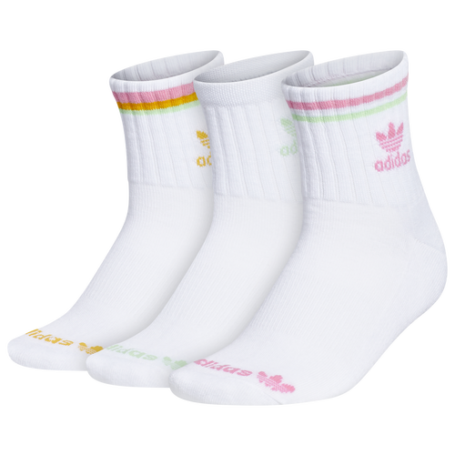 

adidas Originals adidas Originals OG 3 pack Quarter Socks - Womens White/Pink/Green Size M