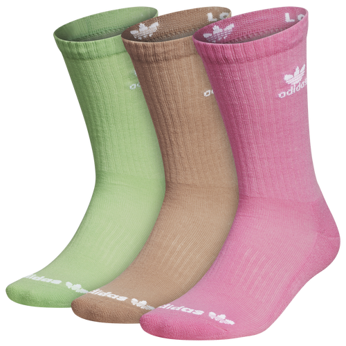 

adidas Originals adidas Originals Trefoil 3 Pack Crew Socks - Mens Pink/Beige/Mint Size L