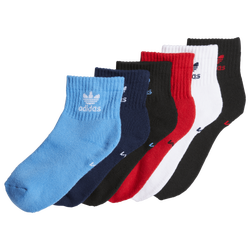 Boys' Grade School - adidas Originals Originals 6 Pack Socks - White/Red/Blue