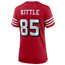 Nike 49ers 75th Anniversary Game Jersey - Women's Scarlet/Scarlet
