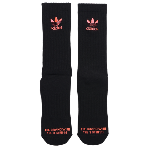 

adidas Originals Mens adidas Originals 3 Stripe Life Single Crew Socks - Mens Pink/Black Size L