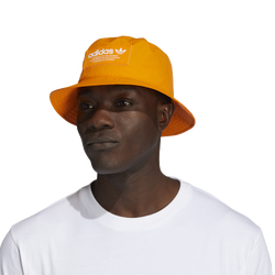 Men's - adidas OG 3 Stripe Bucket Hat - Orange/White