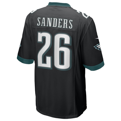 

Nike Mens Miles Sanders Nike Eagles Game Day Jersey - Mens Black/Black Size 3XL