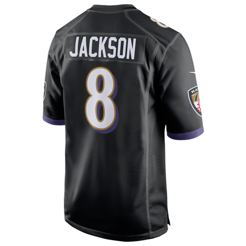 

Nike Mens Lamar Jackson Nike Ravens Game Day Jersey - Mens Black/Black Size XXL