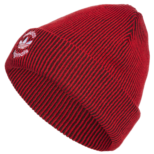 

adidas Originals Mens adidas Originals OG Offset 3 Stripe Beanie - Mens Red/Black Size One Size