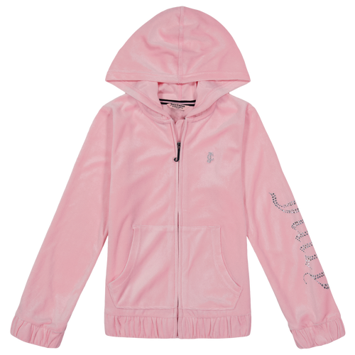 

Girls Juicy Couture Juicy Couture Velour Full-Zip Hoodie - Girls' Grade School Orchid Pink/Orchid Pink Size S