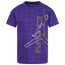 Jordan AJ13 Wrap T-Shirt - Boys' Grade School Purple/White