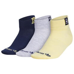 Women's - adidas Originals Union 3 Pack Low Cut Socks - Cool Grey/Almost Yellow/Night Indigo