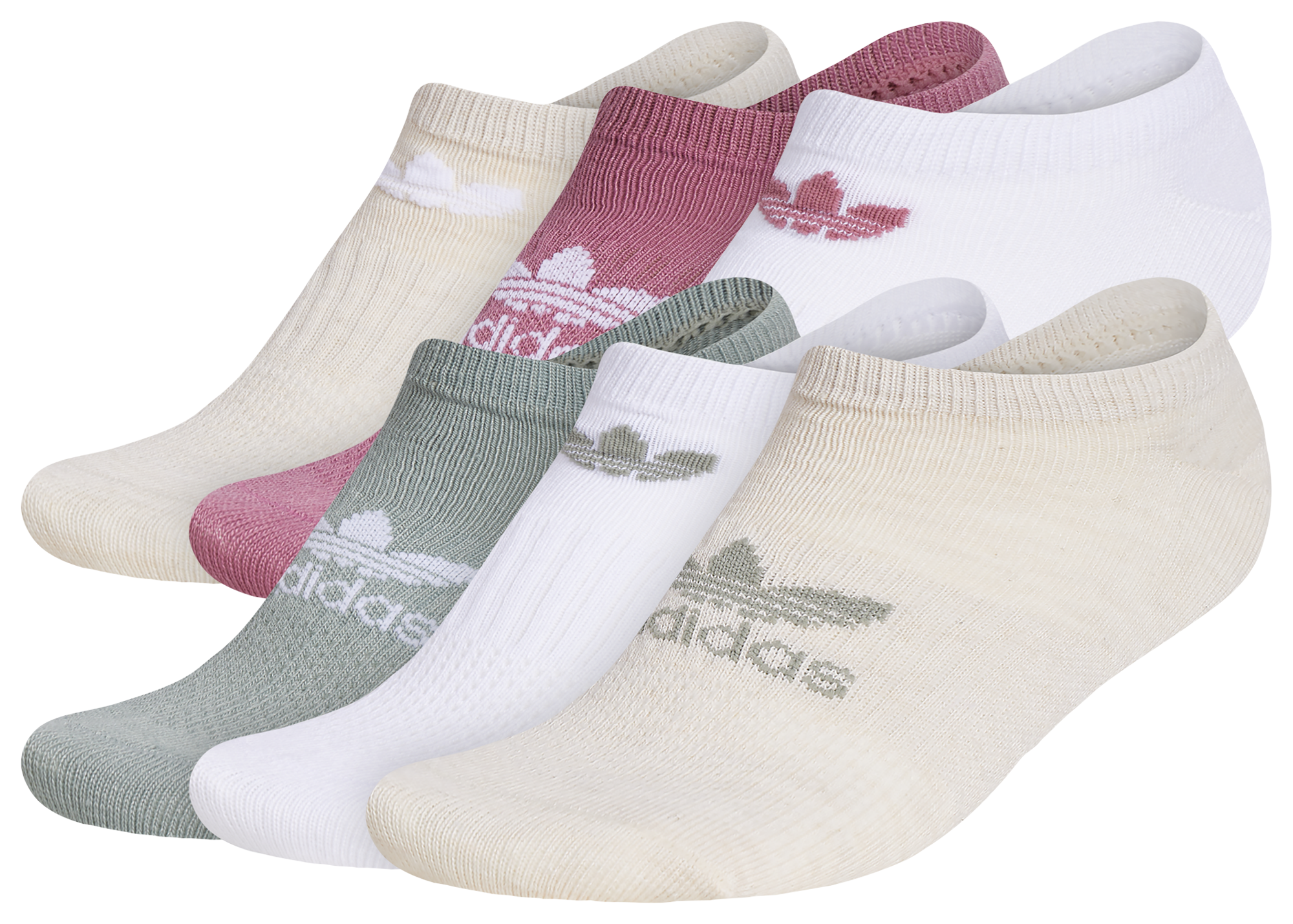 adidas Originals Superlite 6 Pack No Show Socks Women's