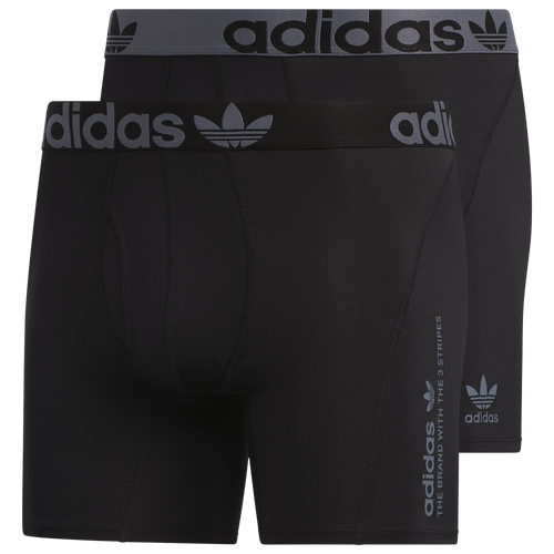 MENS - adidas Originals Trefoil  2 Pack Underwear - Black
