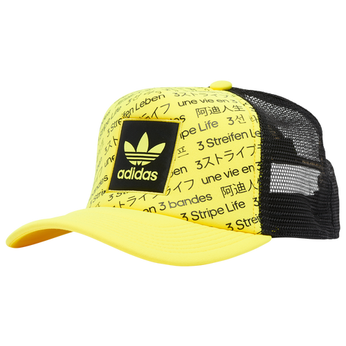 

adidas Originals adidas Originals OG Recoded 3 Stripe Life Trucker Hat - Mens Yellow/Black Size One Size