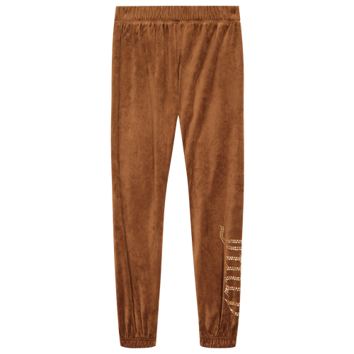 

Girls Juicy Couture Juicy Couture Velour Joggers - Girls' Grade School Bison/Bison Size L