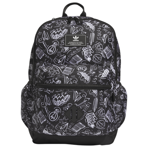 Adidas Originals National 3.0 All Out Print Backpack In Black/white