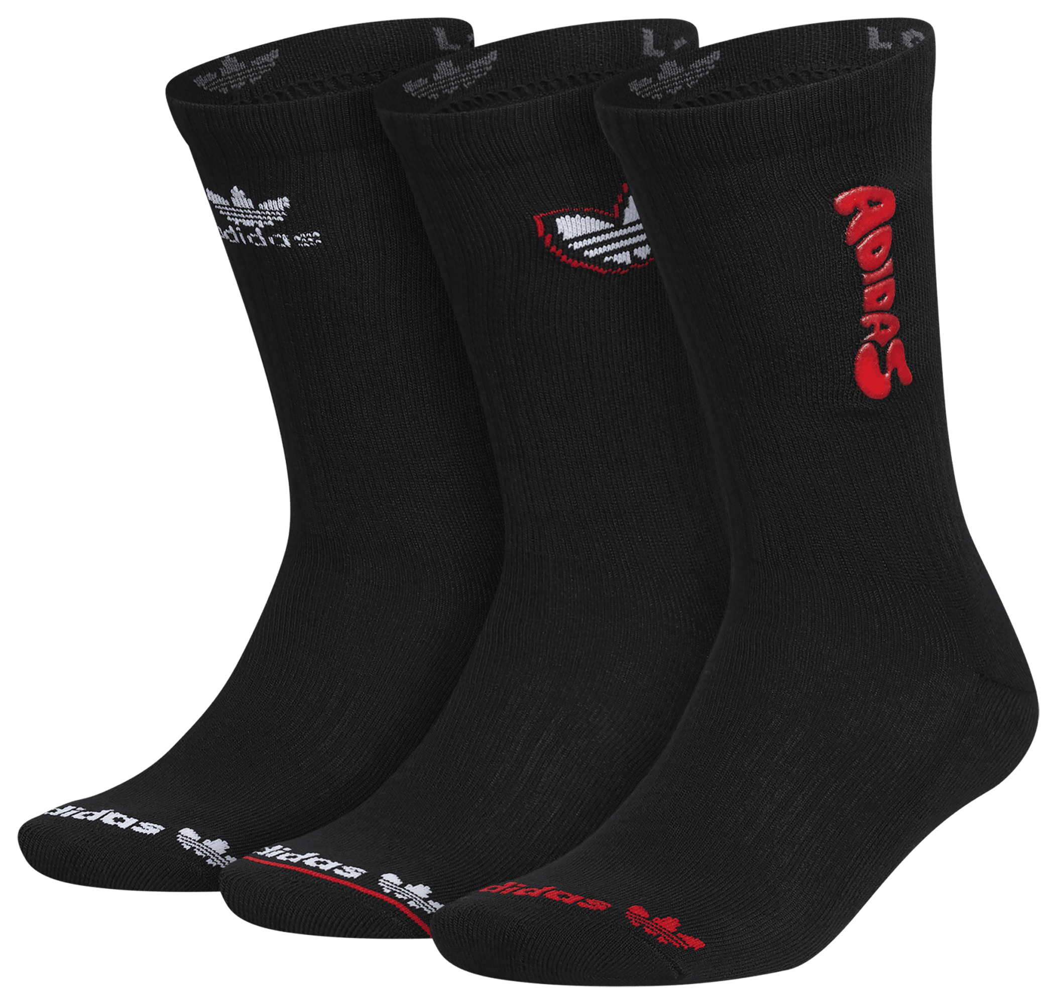 adidas Originals Street 3 Pack Crew Socks - Men's