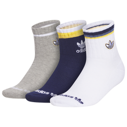 Women's - adidas Originals Aura Socks - White/Blue/Yellow