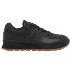 Boys' Grade School - New Balance 574 Classic - Black/Black/Gum