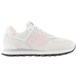 Girls' Grade School - New Balance 574 Classic - Grey/Pink