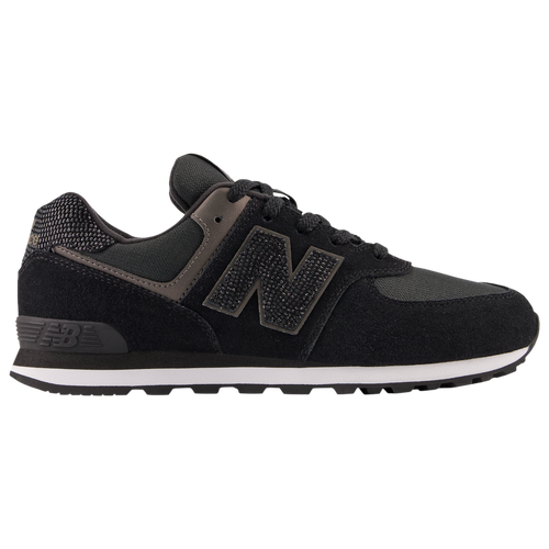 

New Balance Boys New Balance 574 - Boys' Grade School Shoes Black/Black/Gold Size 05.0