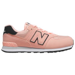 Girls' Grade School - New Balance 574 - Cloud Pink/Black
