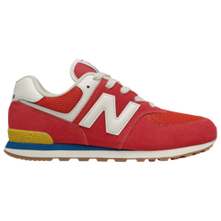 Girls' Grade School - New Balance 574 Classic - Team Red/Light Rogue Wave