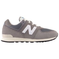 Boys' Grade School - New Balance 574 - Grey/White
