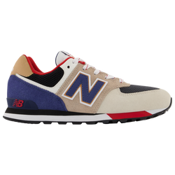 Boys' Grade School - New Balance 574 - Grey/Blue