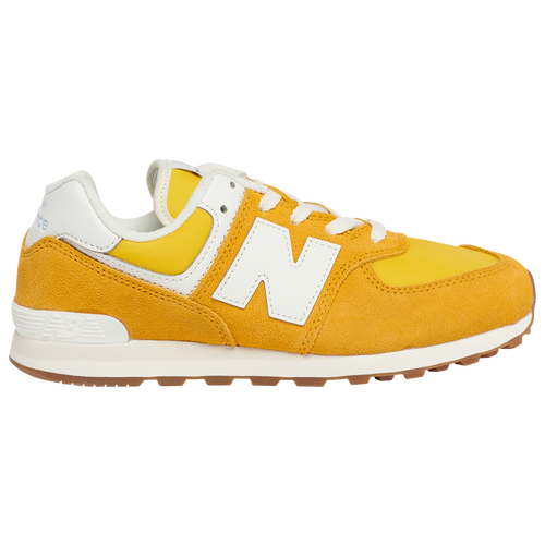 

Boys New Balance New Balance 574 - Boys' Grade School Shoe Orange/Yellow Size 05.0