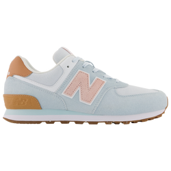 Girls' Grade School - New Balance 574 - Blue/Pink/Brown