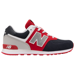 Girls' Grade School - New Balance 574 Classic - Team Red/Navy/White