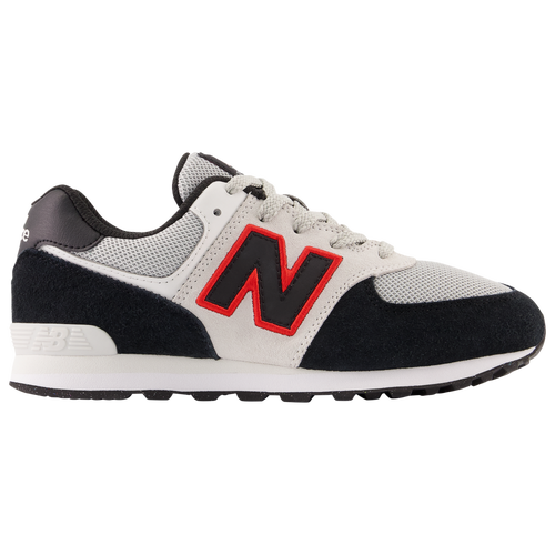 

Boys New Balance New Balance 574 - Boys' Grade School Shoe Black/White Size 04.5