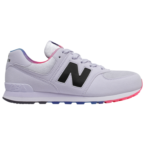 

Boys New Balance New Balance 574 - Boys' Grade School Shoe Gray/White Size 04.0
