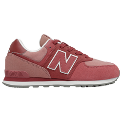 Girls' Grade School - New Balance 574 - Red/Henna