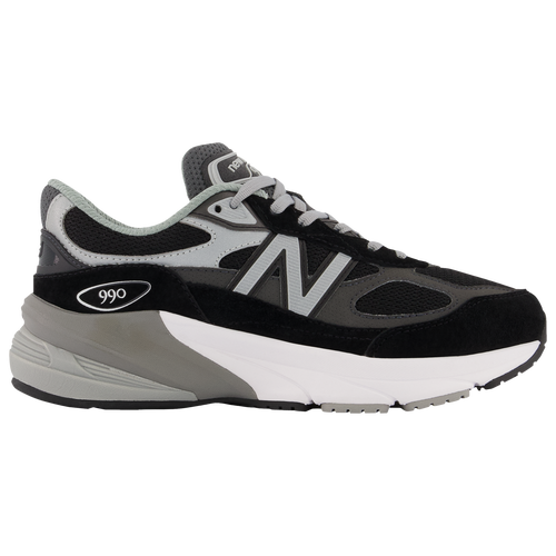 

Boys New Balance New Balance 990 V6 - Boys' Grade School Running Shoe White/Black Size 04.0