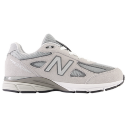 Girls' Grade School - New Balance 990 V4 - Cool Grey/Silver Filigree